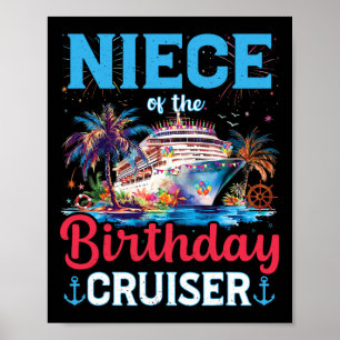 Das Nichte der Birthday Cruiser Funny Cruise Birth Poster
