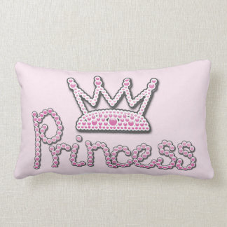 Das niedliche gedruckte Rosa perlt Prinzessin Lendenkissen