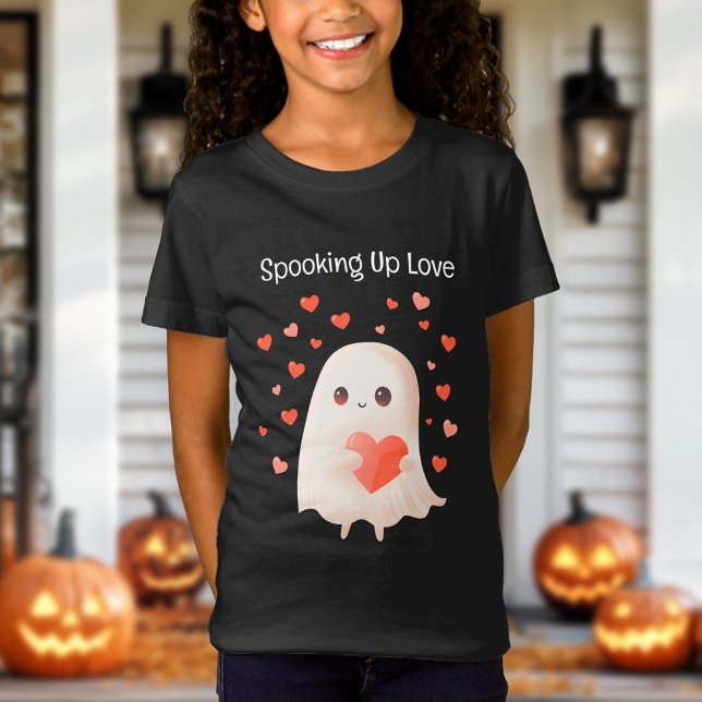 Das Niedliche Ghost Halloween in der Liebe T-Shirt (Spooking Up Love Cute Ghost Halloween T-Shirt)