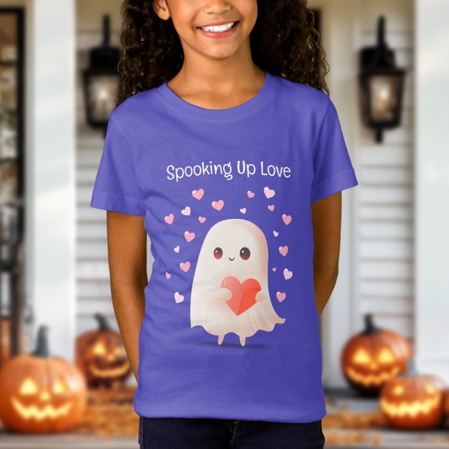 Das Niedliche Ghost Halloween in der Liebe T-Shirt (Spooking Up Love Cute Ghost Halloween T-Shirt)