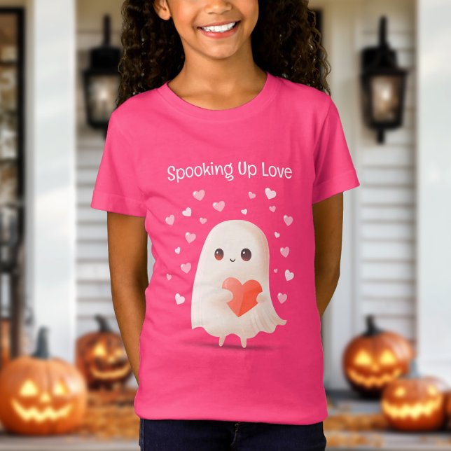 Das Niedliche Ghost Halloween in der Liebe T-Shirt (Spooking Up Love Cute Ghost Halloween T-Shirt)