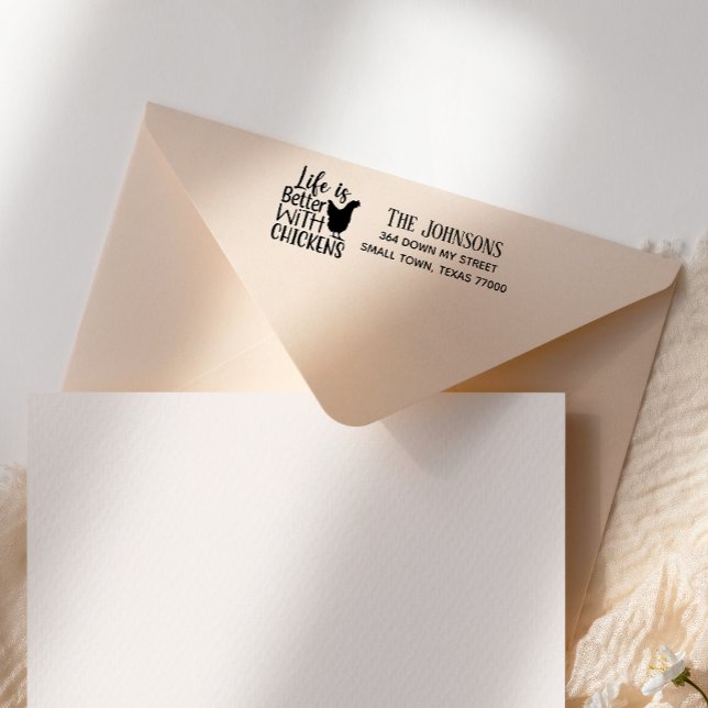 Das Niedliche Leben von Hand ist besser bei Hühner Permastempel (Von Creator hochgeladen)