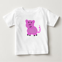 Das Niedliche Pink mit langen Schwänzen Baby T-shirt