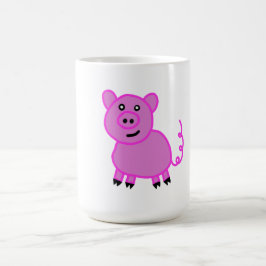 Das Niedliche Pink mit langen Schwänzen Kaffeetasse