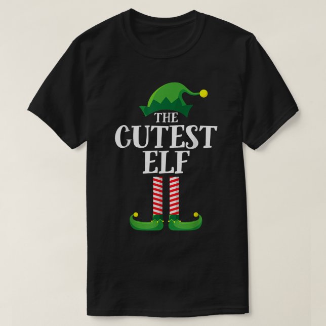 Das niedlichste Elf-Weihnachtsdesign T-Shirt (Design vorne)