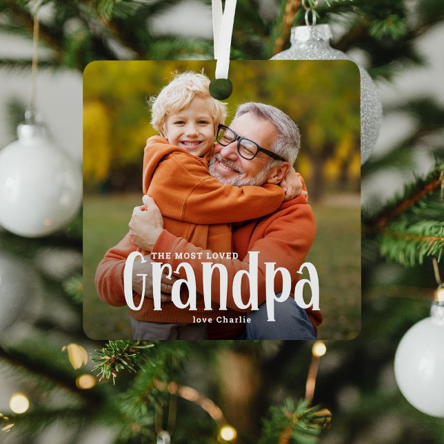 Das Niedlichste Geschenk der GRANDPA Ornament Aus Metall (Von Creator hochgeladen)