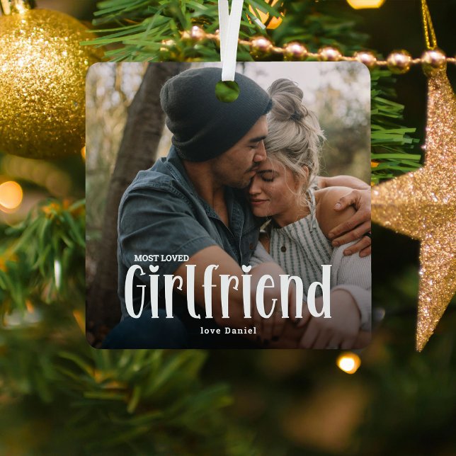 Das Niedlichste GIRLFRIEND-Foto Ornament Aus Metall (Von Creator hochgeladen)