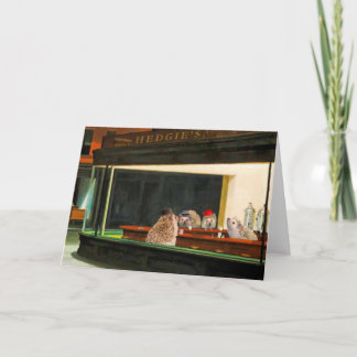 Das Nighthogs Edward-Trichters, Igels-Kunst-Karte Feiertagskarte