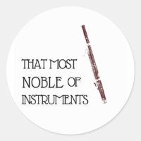 Das Noble der Instrumente - Bassoon Aufkleber