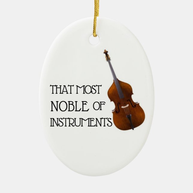 Das Noble der Instrumente - Bassverzierung Keramik Ornament (Vorne)