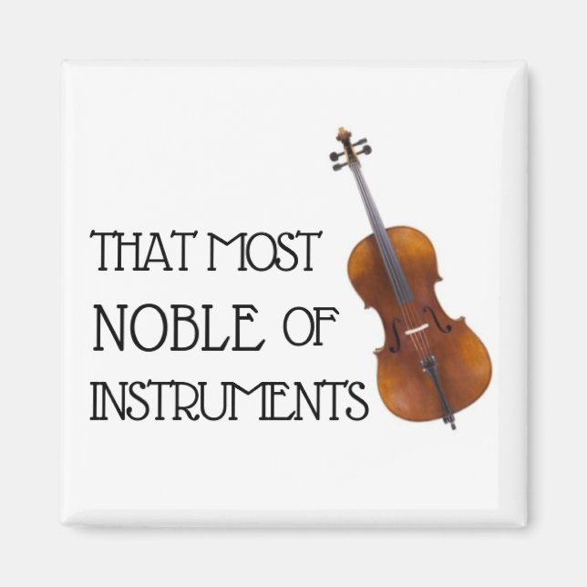 Das Noble der Instrumente - Cello Magnet (Vorne)