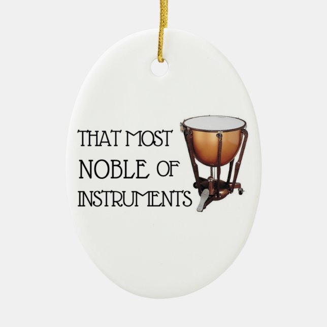 Das Noble der Instrumente - Timpani Keramik Ornament (Vorne)