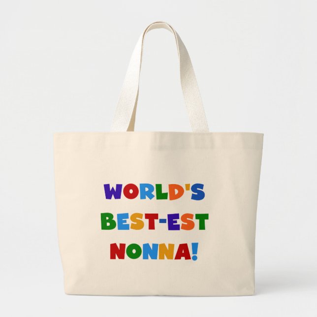 Das Nonna der Welt beste helle FarbT - Shirts und Jumbo Stoffbeutel (Vorne)