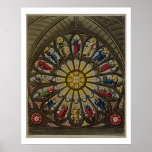 Das Nordfenster, Platte D von 'Westminster Abbey Poster