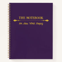Das Notizbuch | Minimalistisches Royal Plum Gold J