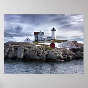 Das "Nubble" Cape Neddick Leuchtturm York, Maine Poster