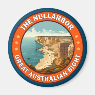 Das Nullarbor-Emblem für das große australische Na Magnet