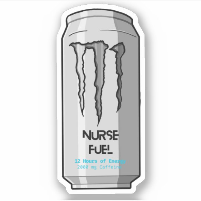Das Nurenkraftmonster kann aufklebern Aufkleber (Vorderseite)