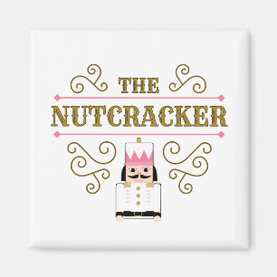 Das Nussknacker-Weihnachtstanzquadrat Magnet