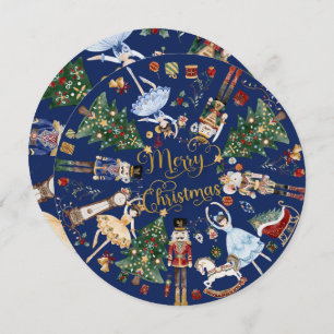 Das Nutcracker Ballet Vintag frohe Weihnachten