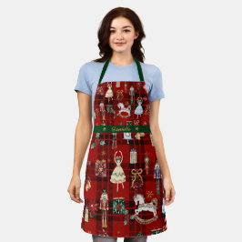 Das Nutcracker Ballett Weihnachtsgebäck rot Schürze