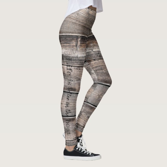 DAS NÜTZLICHE LEBEN IST BESSER AUF DEM SCHIFF | LEGGINGS (Rechts)