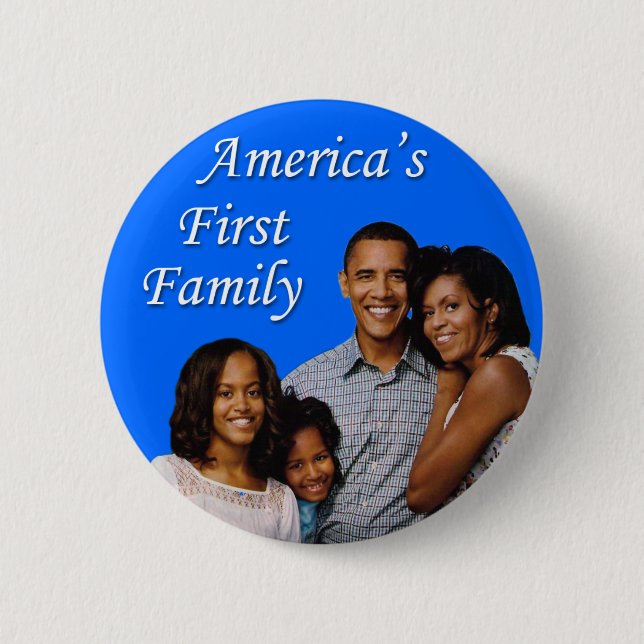 Das Obamas: Amerikas erste Familie Button (Vorderseite)