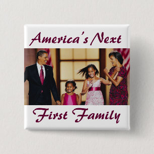 Das Obamas: Amerikas folgender 1. Familien-Knopf Button
