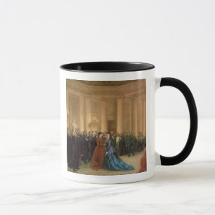 Das Odeon Theater, Paris, 1869 (Öl auf Leinwand) Tasse
