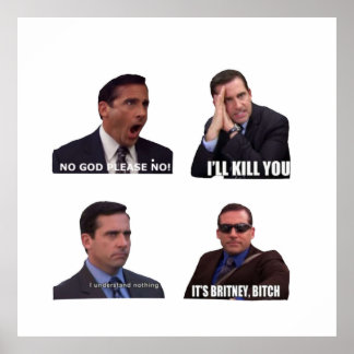 Das Office Micheal Scott Funny Memes Pack Poster