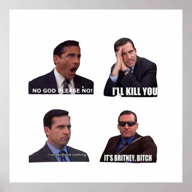 Das Office Micheal Scott Funny Memes Pack Poster (Vorne)