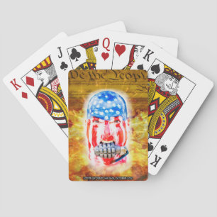 Das offizielle amerikanische Poster-Design auf Spielkarten