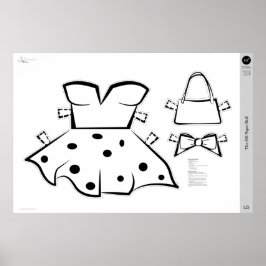 Das OG Paper Doll Kostüm: groß Poster