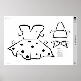 Das OG Paper Doll Kostüm: KLEIN Poster