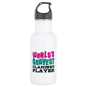 Das Okayest der Welt Clarinet-Spieler Edelstahlflasche