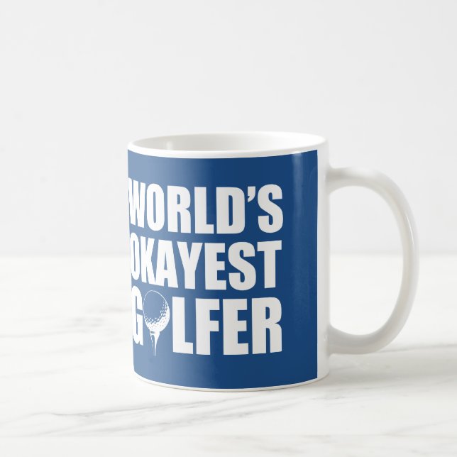 Das Okayest der Welt lustige Tasse Golfspielers (Rechts)