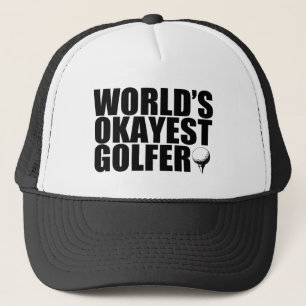 Das Okayest der Welt lustiger Hut Golfspielers Truckerkappe