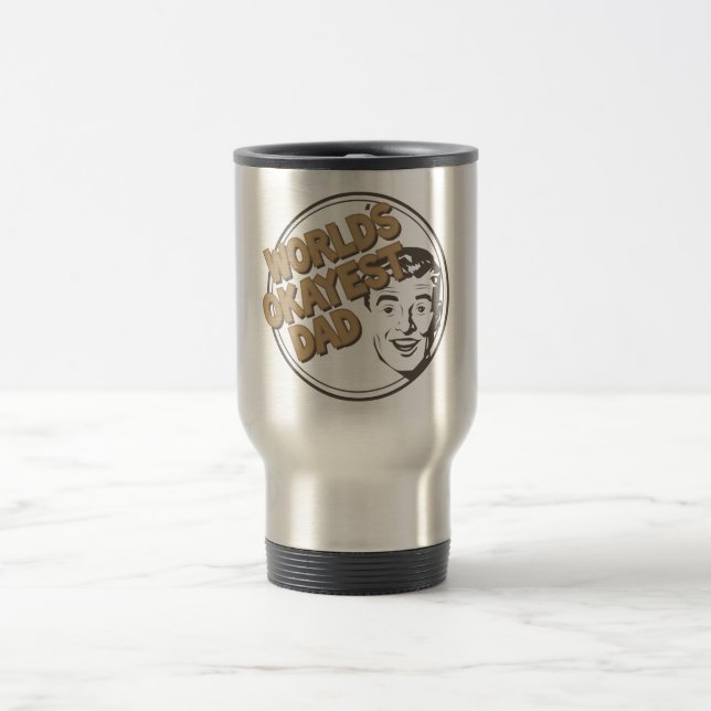 Das Okayest der Welt Vater-Tasse 2 Reisebecher (Mittel)