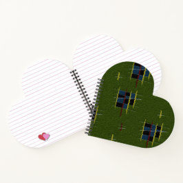 Das Olive Branch Heart Shaped Spiral Notebook Notizbuch