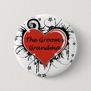 Das Oma des Grooms Button