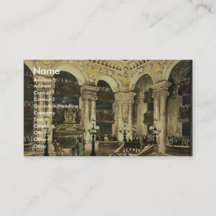 Das Opernhaus, die Eröffnung der Oper, Pa Visitenkarte