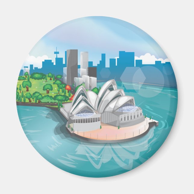 Das Opernhaus von Sydney Magnet (Vorne)