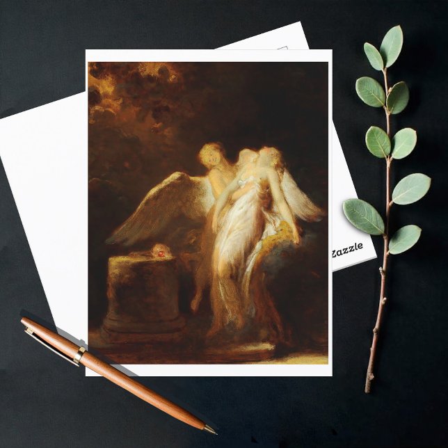 Das Opfer der Rose, Fragonard Postkarte (Von Creator hochgeladen)