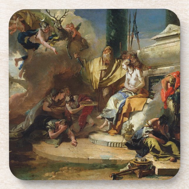 Das Opfer von Iphigenia Getränkeuntersetzer (Vorderseite)