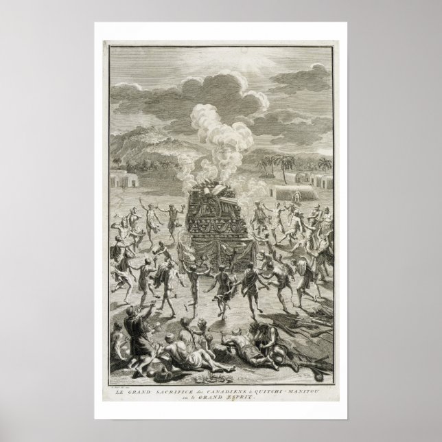 Das Opfer von Quitchi-Manitou oder der Großen Teic Poster (Vorne)