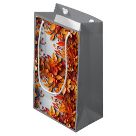 Das orange Blumenmuster-Design Kleine Geschenktüte