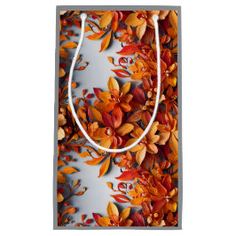 Das orange Blumenmuster-Design Kleine Geschenktüte