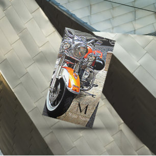 Das orange Motorrad Visitenkarte