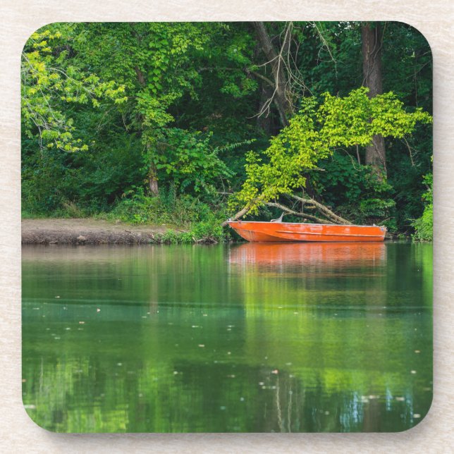 Das Orangenboot Getränkeuntersetzer (Vorderseite)