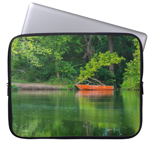 Das Orangenboot Laptopschutzhülle (Vorderseite)